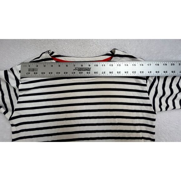 J. Jill Womens Blue & White Striped Crew Neck Long-Sleeve T-Shirt Top XS Casual - Picture 6 of 8